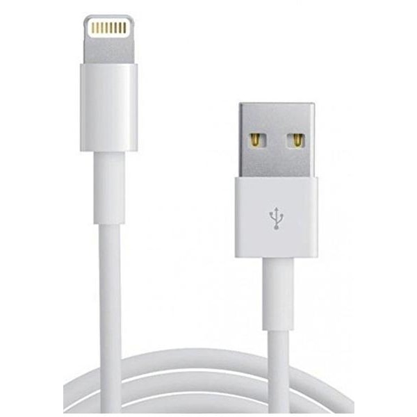 2 m Apple Lightning USB-kabel White