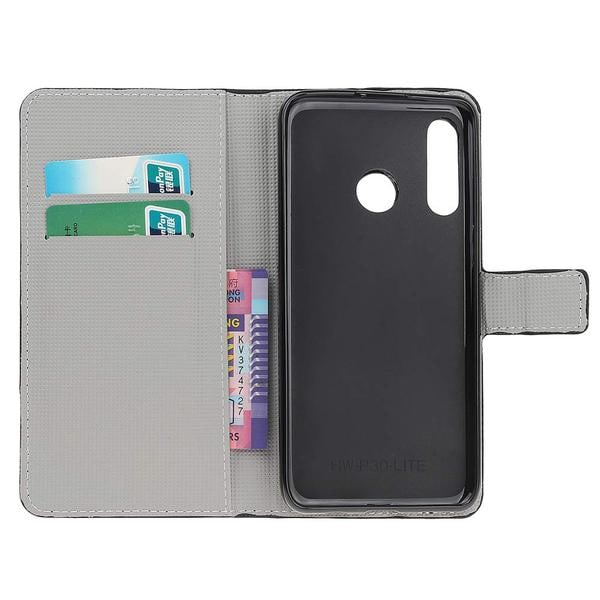 Plånboksfodral Huawei P30 Lite - Blå Fjäril