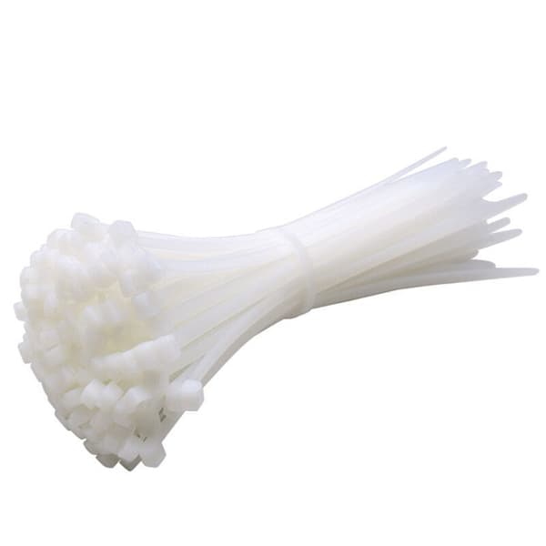 100 stk. nylonkabelbindere 200 x 2,7 mm kabelbindere, plantekabelbindere