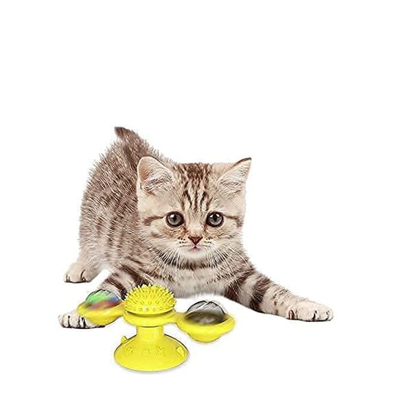 Katt Leke Vindmølle, Interaktiv Vindmølle Dreieskive Leke, Katt Bit T