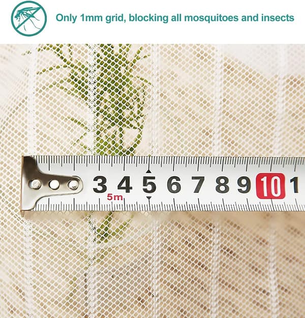 Magnetisk myggnätsdörr gardin i polyester med automatisk stängning