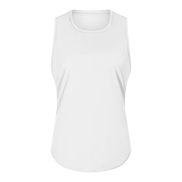 Ny yogaväst T-shirt för kvinnor med fitness med snörning