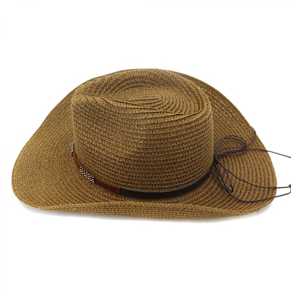 Cowboyhatt kvinner menn westernhatt bred brem stropp