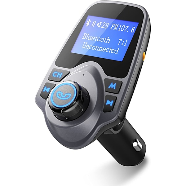Din bils smarta underhållningscenter, FM-sändare med brett frekvensområde, Bluetooth-adapter för omedelbar anslutning, handsfree-samtal