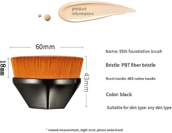 Magic Foundation Brush Makeup Brush Flad Foundation Brush Portabel