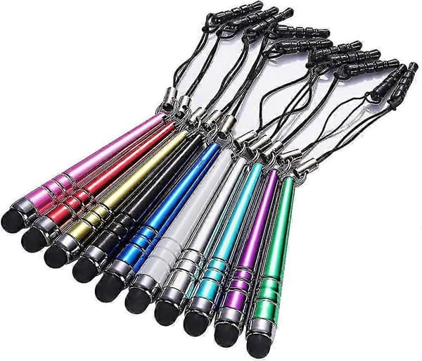 10x Mini Universal Stylus Pen Touch Pen Input Pen Touch Pen Til Iphone Ipad Farve Tilfældig