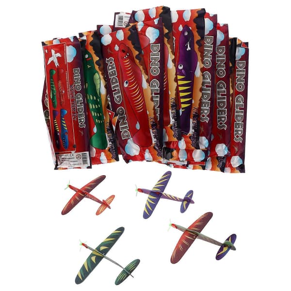 24 stk. skumflyleker, glidefly, bursdagsfestgaver (tilfeldig farge)