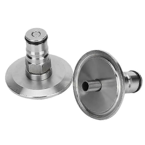 Rustfritt stål Homebrew Keg Adapter 1.5in TriClamp til Ball Lock Post Fitting 2 stk