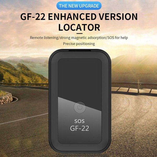 Gf22 GPS-tracker, Dubbelt spårningssystem för förbättrad noggrannhet, 1024M kroppsminne och högupplöst mikrofon för tydlig kommunikation