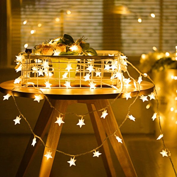 Christmas Snowflake String Lights, 7,5 m 50LED Snowflake Fairy