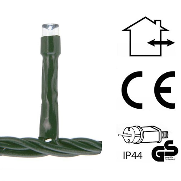 Istappsslinga i olika höjder- 90 LED - 3 meter - IP44 Vit