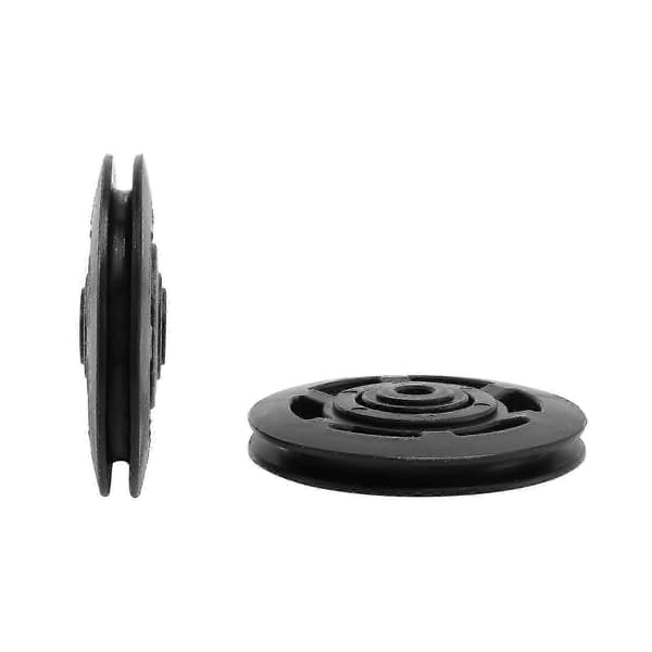 8st 95mm Svart Lager Remhjul Kabel Gym Utrustning Del Slitstark