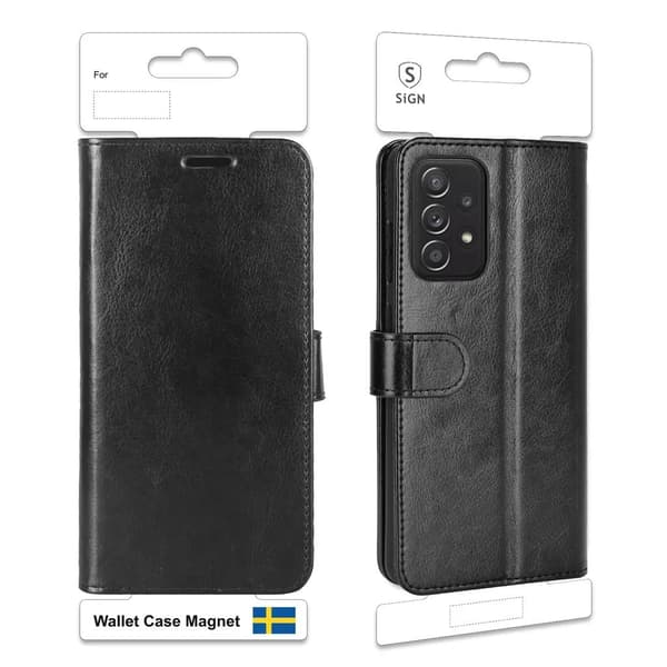 SiGN Pungcover til Galaxy A52 5G/A52s 5G/A52 4G - Sort