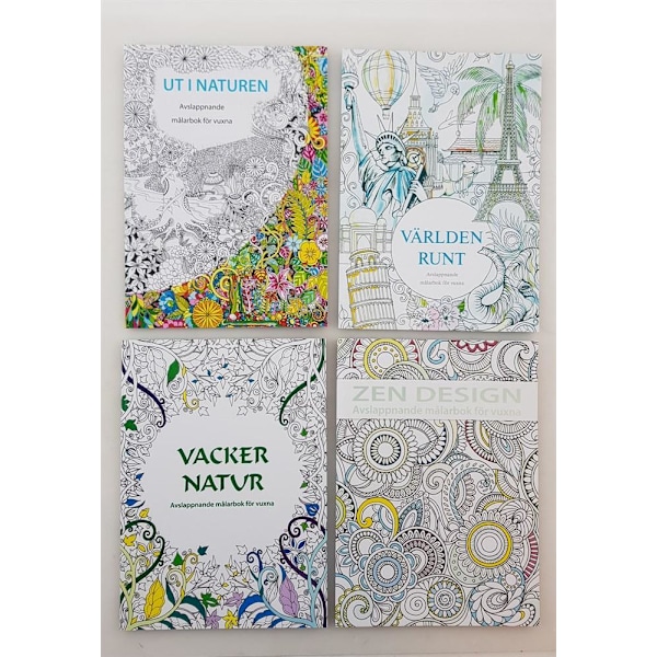 Målarbok för Vuxna - Mandala / Ritbok Världen Runt