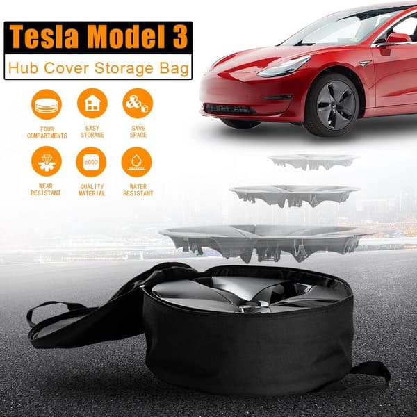 Tesla Model 3 18\" Aero Hjulkapsel Model Y 19\" Gemini Navkapsel Förvaring
