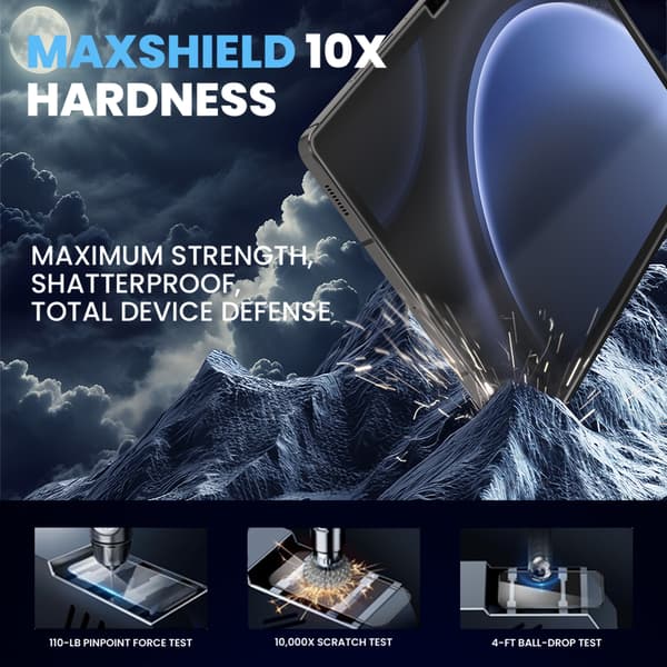 2-pack Samsung Tab S9 FE Plus Skärmskydd - Härdat Glas 9H - Superkvalitet 3D