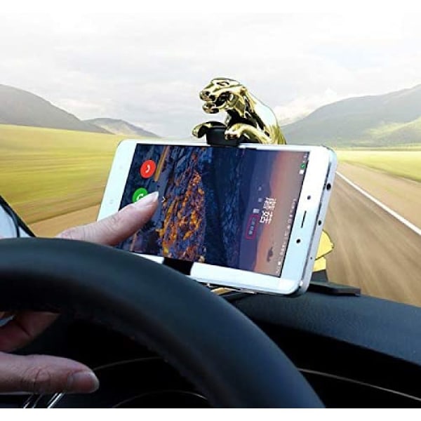 Leopardmönstrat Universellt Smartphone-instrumentbrädesfäste, 360 Graders Rotation För Optimal Betraktningsvinkel, Handsfree-samtal Säkerställer Säker Körning