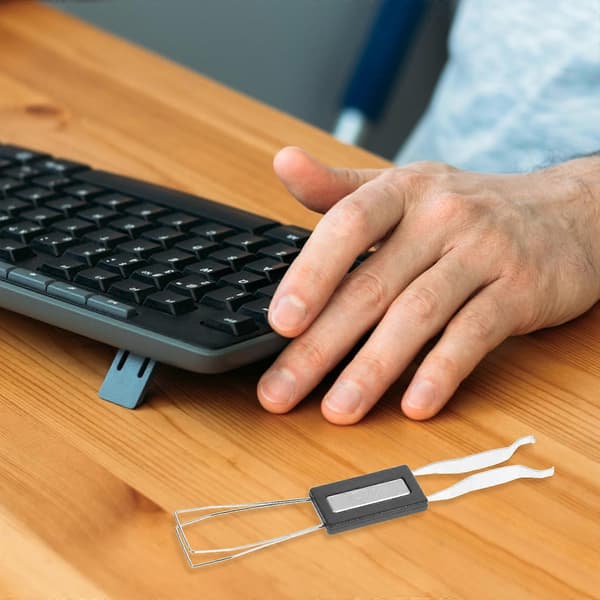 Metal Key Puller Switches Remover Tool til mekanisk tastatur Keycaps Puller Udskiftning 2 i 1 Key Switch Drop Ship