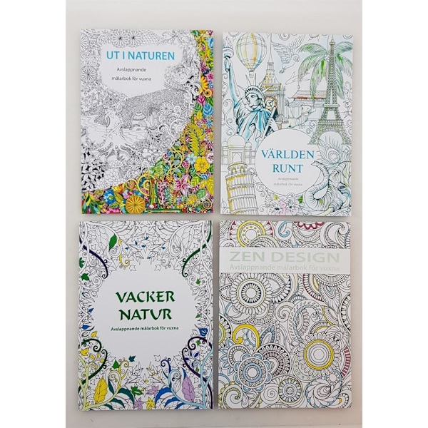 Målarbok för Vuxna - Mandala / Ritbok Världen Runt