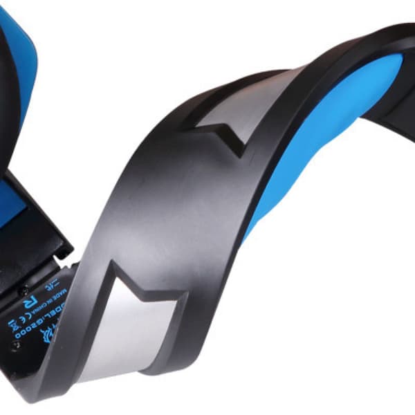 Gaming headset Blå LED-belysning Variabel hodebøyle
