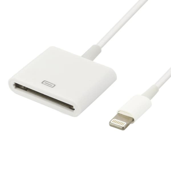Belysningsadapterkabel til 30-pin opladning og synkronisering hvid iPhone
