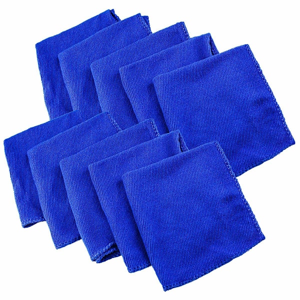 10x Microfiberdukar - Blå Blå