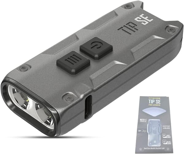 Tip SE - Mini taskulamppu - 700 lumenia LED - USB-C lataus -