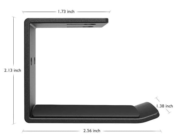 Metal Headset Holder til Desktop Hovedtelefoner, Universal Klæbende og