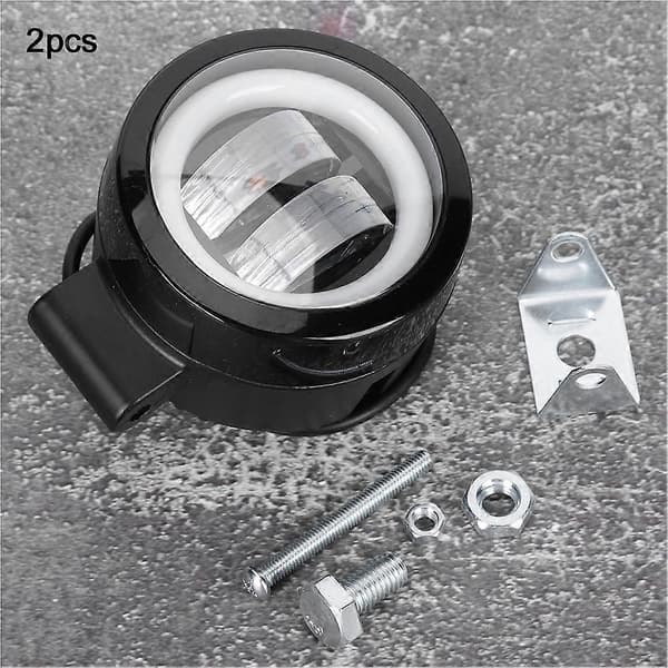 2 STK 3 tommer 20W 6500K LED Rundt Arbeidslys 4D Dobbeltlinse IP68 Bil Spotlight Lampe