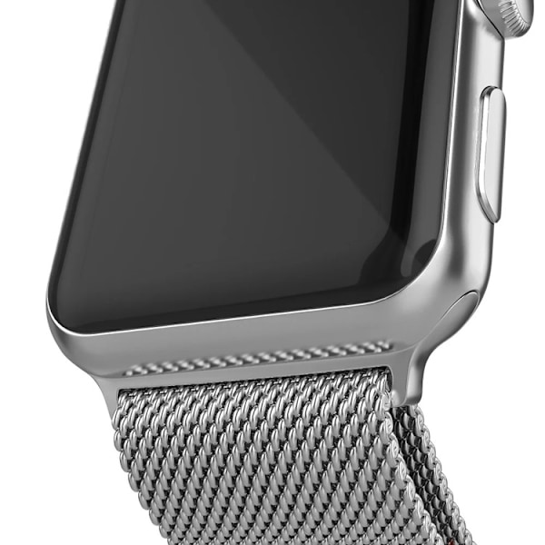 Armband Milanese Loop Kompatibelt Apple Watch 42/44/45 mm Silver Silver