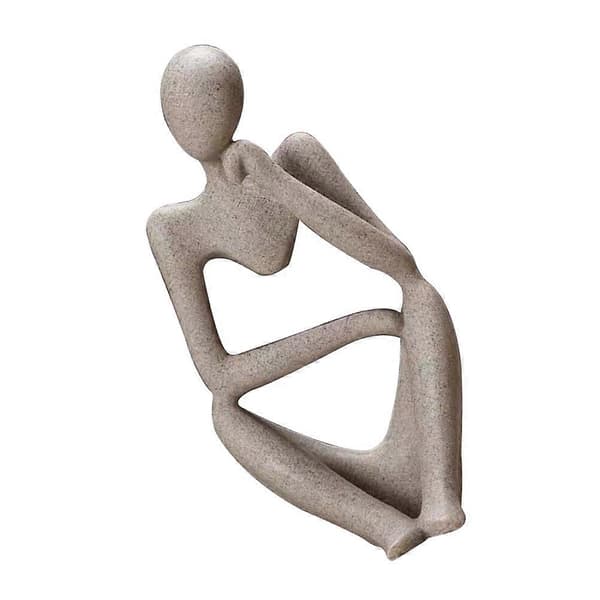 Skrivebords Tenker Statue Dekorativ Abstrakt Karakterdekor for Hjemmekontor