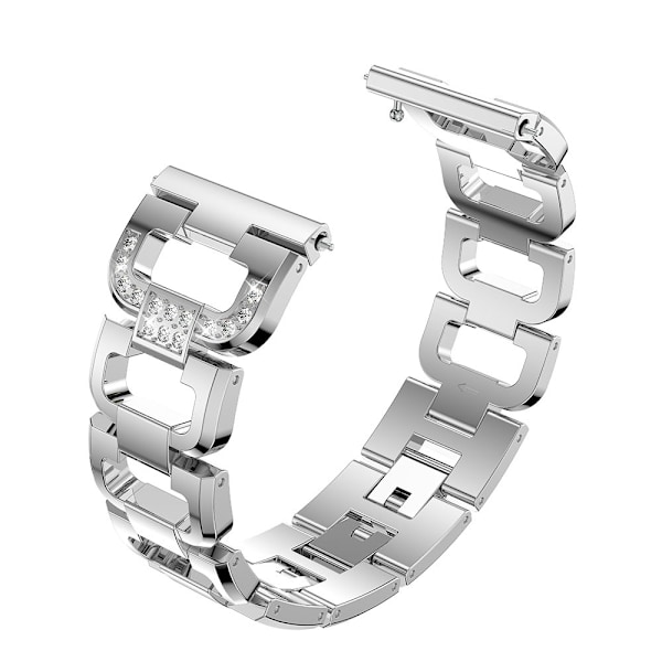 Rhinestone Metallarmband Fitbit Versa/Versa 2 Silver