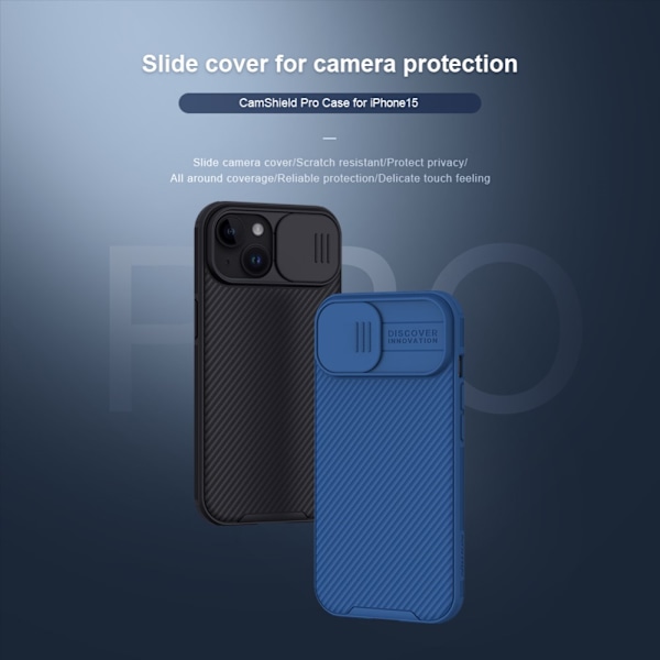 Nillkin CamShield Skal iPhone 15 Pro Max Svart