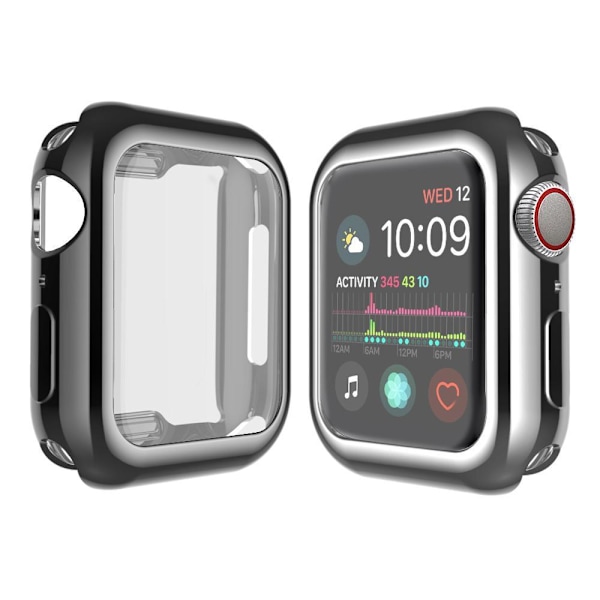 Heltäckande Skal till Apple Watch 4/5/6/SE Skärmskydd 40mm SVART Svart