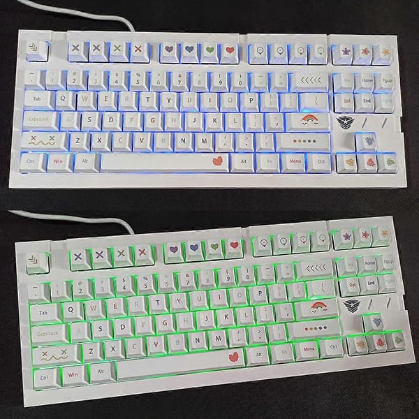 134 Taster Cherry Profil PBT Dye Sublimeret Fuldt Keycap Sæt til Mekanisk Tastatur