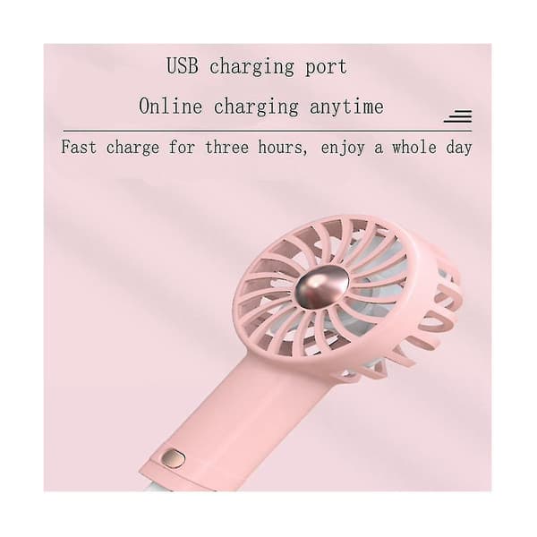 Håndholdt Mini Ventilator Kølig Aromaterapi Lille Ventilator Indbygget Aromaterapi Usb Opladning Støjsvag Lille Ventilator W