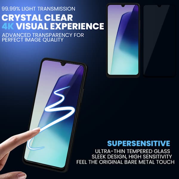 2-pack Xiaomi Redmi 14C Skärmskydd & 2-pack Linsskydd - Härdat Glas 9H