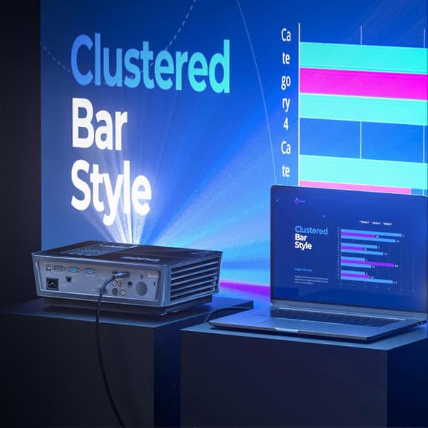 Konverterkabel Høy Oppløsning Rask Overføring Plug Play HDMI-kompatibel Hann til VGA PVC Videoadapterledning for Bærbar PC