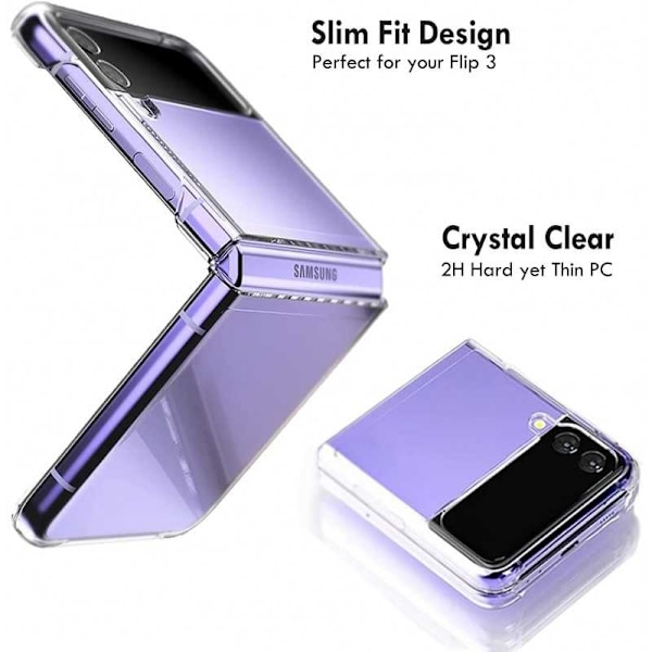Samsung Z Flip 3 5G Stötdämpande Skal Simple Transparent