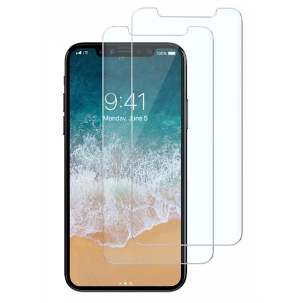 2-Pack iPhone 11 Pro/X/Xs härdat glas