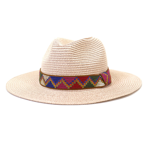 Bred stråhat, fin original Panama hat beskyttelse 50+