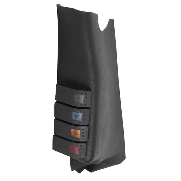 Högkvalitativ A-stolpe Switch Pod för Jeep Wrangler, Hållbar Vippströmbrytarpanel för Eftermarknadsljus Kontroll, Enkel Plug & Play Installation