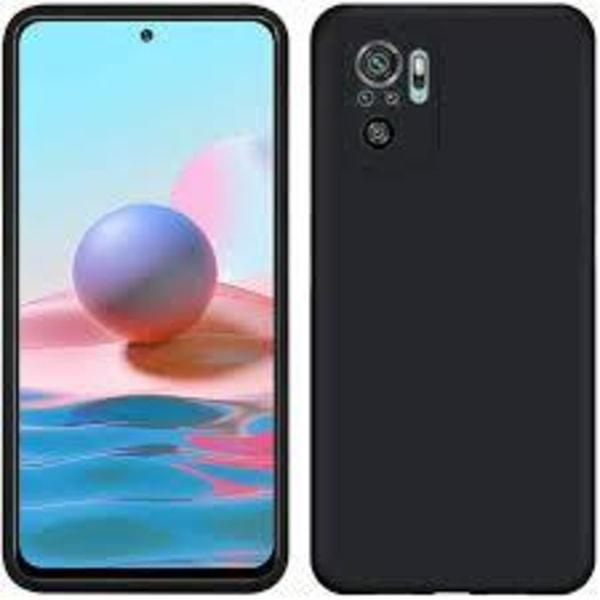 Skal i gummi, Xiaomi Redmi Note 10 / 10s Matt yta Svart