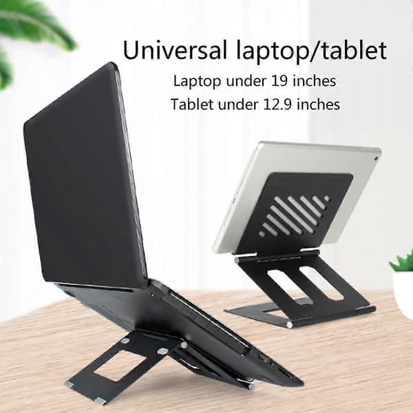 Foldbart Laptopstativ Justerbart Notebook Beslag Bærbar Tablet IPad Køler