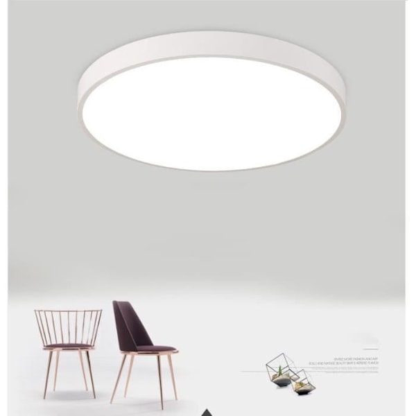 Vit LED-taklampa 20W, taklampa1700LM4000K Ø40*5cm Lämplig för sovrumsbalkong Matsalsstudie Vit