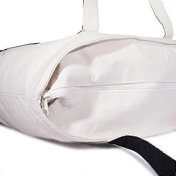 Miljøvennlig Canvas Bag 22\" Kraftig Bomulls Canvas Tote (Glidelås) - Marineblå