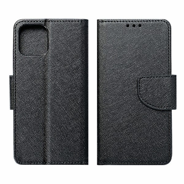 Redmi 9A/9AT Plånboksfodral Fancy Eco Läder - Svart