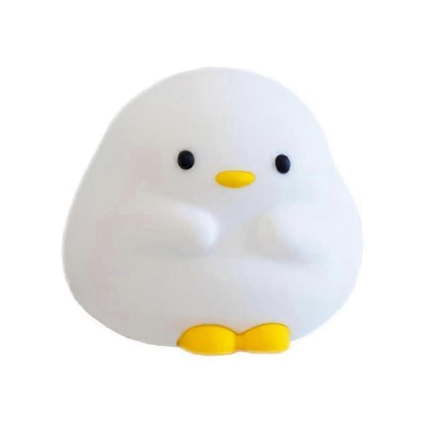 And Nattlampe, Søt Andelampe, Squishy Silikon Nattlys Med 30 Minutters Timer, Oppladbar Be