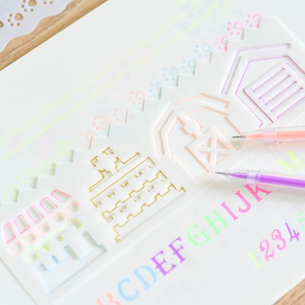 8 Stilfulla Journalritningsmallar - Set med DIY-kortmallar