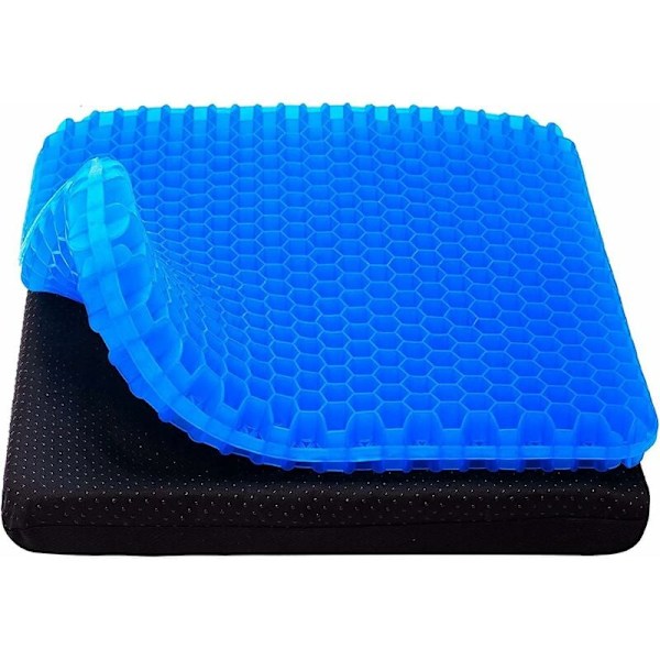 Gel Sittdyna, Ergonomisk Design Hög Elasticitet Gel Halkfri Andningsbar Kylande Effekt Honungskaksstruktur Sittdyna, för Hemmakontorsstol